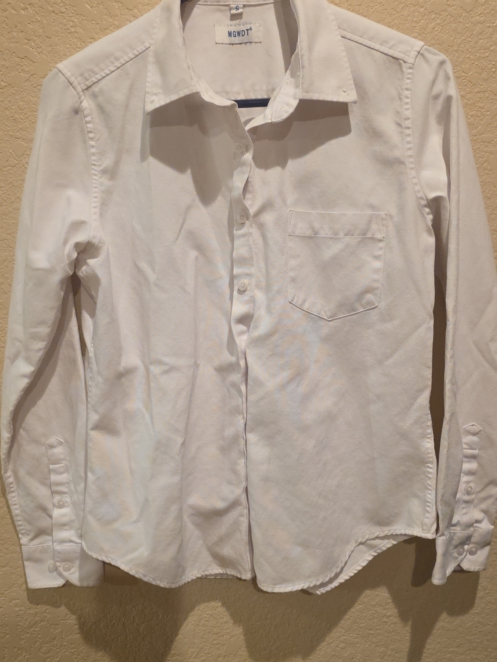 Men's Classic White Button-Down Shirt